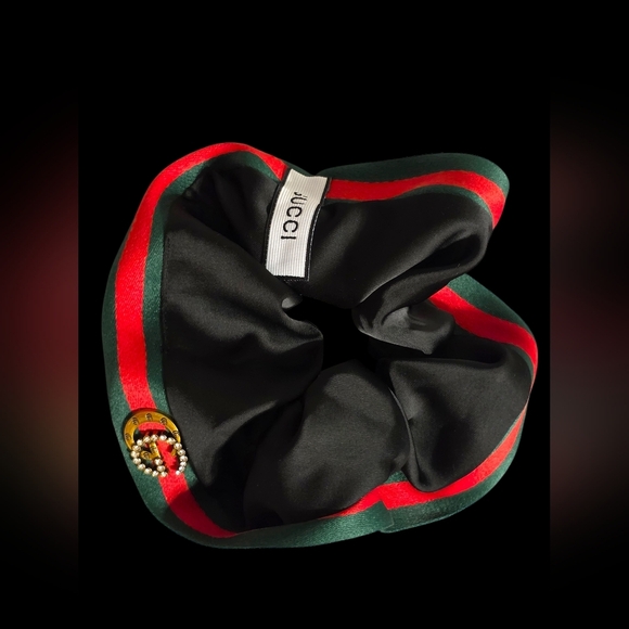 Elegant Black and Red Hair Scrunchie main image 4